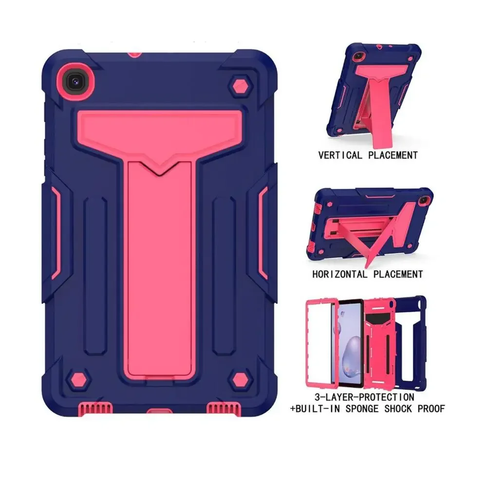 Samsung Galaxy Tab A9 8.7 (2023) Heavy Duty Rugged Case‎ Cover, Navy+Rose NWT